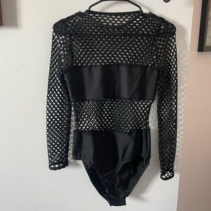 Blackmilk Clothing Fishnet Bodysuit Size MEDIUM